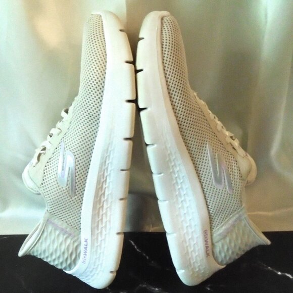 EUC ~ SKECHERS GO WALK SLIP-INS WOMENS FLEX TAUPE SIZE 9.5 - Picture 6 of 9